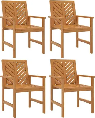 Immagine prodotto di vidaXL Sedie da pranzo da giardino 4 pz. Legno massiccio di acacia