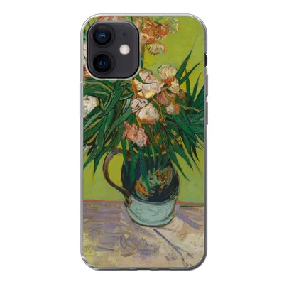 Produktbild von MuchoWow® Handyhülle Schutzhülle Hülle für iPhone 12 Der Oleander - Vincent van Gogh Silikon Softcase Handy Hülle - Schutzhülle