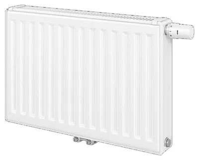 Produktbild von Vogel & Noot T6-Mittenanschluss-Heizkörper, Typ 22VM, 500x600mm, Tiefe 105mm, weiß, 1 Stk.
