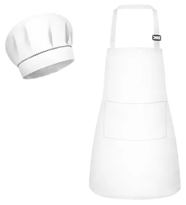 Produktbild von Kinderschürze Kochmütze - 2-teilig - Verstellbar mit 2 Taschen - Wasserdicht