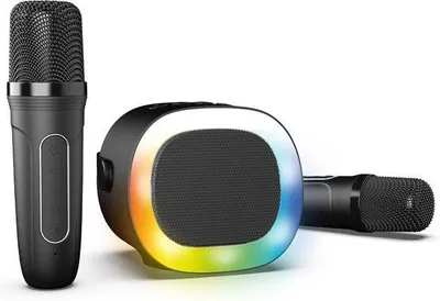 Obrázek produktu pro Bezdrátový karaoke mikrofon s Bluetooth 5.0 a RGB reproduktorem, přenosný