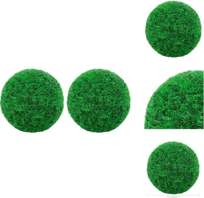 Image de vidaXL Boules de buis artificielles 2 pcs. 27 cm - plantes artificielles