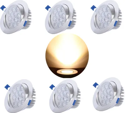 Produktbild von 6 Stück 7W LED Einbaustrahler,Deckenspots Warmweiß Schwenkbar,Led Spots Einbauleuchte Winkelverstellbar