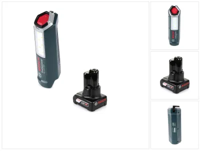 Image de Bosch Professional GLI 12V-300 Lampe sans fil + 1x Batterie GBA 12V 6,0 Ah - sans Chargeur