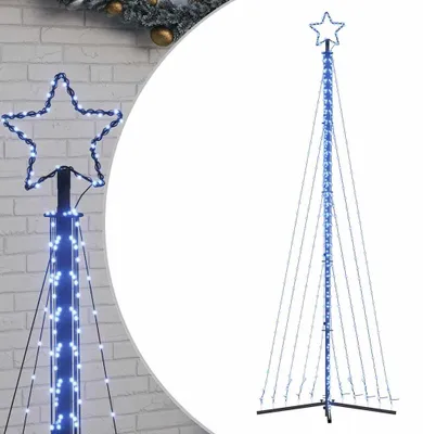 Produktbild von vidaXL LED Weihnachtsbaum 495 LEDs Blau 300,5 cm