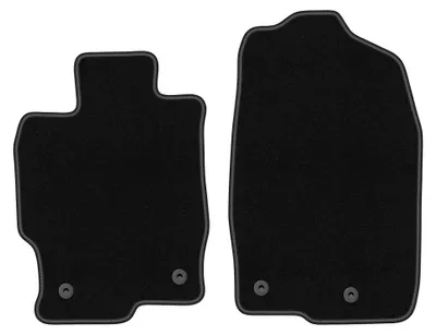 Obrázok produktu pre Predné velúrové koberce pre: Mazda 6 II GH 2007-2012 (sedan/kombi/liftback) – 2 ks, čierne, na mieru – Wielganizator BASIC