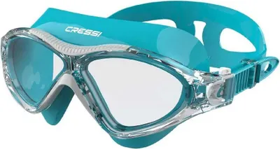 Zdjęcie produktu dla Cressi Spa Montgo Medium – okulary pływackie, niebieskie Niebieskie, rozmiar uniwersalny