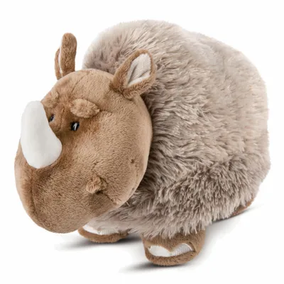 Produktbild von NICI Stone Age Friends Wollnashorn Ellinor Stehend, Kuscheltier, Plüschtier, Stofftier, 23 cm, 46649