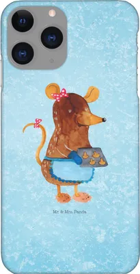 Produktbild von Mr. & Mrs. Panda Iphone 11 Pro Handyhülle Maus Kekse - Eisblau - Geschenk, Weihnachtsbäckerei, Weihnachten, Winter, Handy Case, Plätzchen, Premium Kunststoff