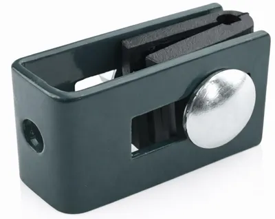 Produktbild von LogistSystem Universalhalter komplett Anthrazit RAL 7016 fuer Draht FI6mm | Paneelzaun Zaunhalter inkl. Schraube Mutter | 1 Stueck