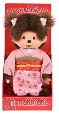 Produktbild von BANDAI Monchhichi Rosa Kimono – Plüschäffchen