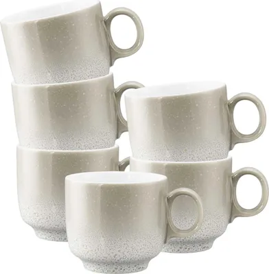 Produktbild von Seltmann Weiden Sento Home Aura cream Cappuccinoobertasse 0,30 l mit Henkel 6er Set