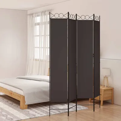 Produktbild von Möbel  4-tlg. Paravent Braun 160x220 cm Stoff - Paravents 350167