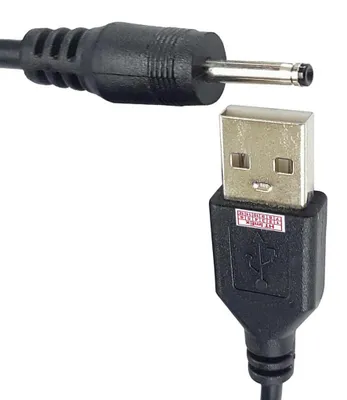 Produktbild von USB-Stromkabel / Ladekabel mit DC-Hohlstecker 2,5 mm × 0,8 mm - Deutschland
