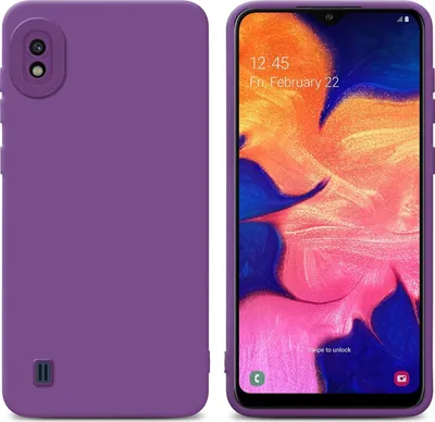Produktbild von Cadorabo Hülle für Samsung Galaxy A10 Schutz Hülle in Lila TPU Silikon Etui Case Handyhülle