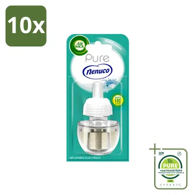 Produktbild von 10 x Air Wick Elektrische Geurverspreider Nachfüller Pure Nenuco 19 ml - Großpackung - 10 Stücke
