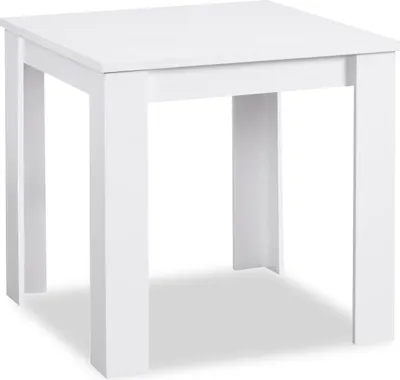 Produktbild von Homestyle4u Esstisch Weiss Holztisch Küchentisch 80x80 cm Holz Eiche