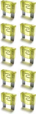 Produktbild von baytronic 10x Kfz-Flachstecksicherung Maxi gelb 20A