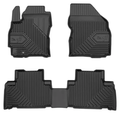 Productafbeelding van Rubberen automatten voor Mazda Premacy II 2005-2010 (MPV) – 3-delig, zwart, op maat