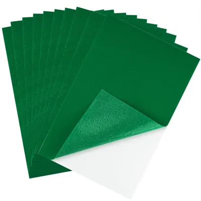 Produktbild von Selbstklebende Filzbahnen – 10 Stück Bastelfilz – Für Kunst und Bastelarbeiten – Grün, 20 x 30 cm