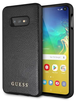 Obrázek produktu pro Pevný kryt GUESS Iridescent Black, pro Samsung G970 Galaxy S10e, GUHCS10LIGLBK, blistr