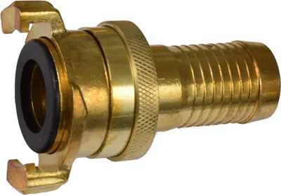 Produktbild von Agora-Tec® Messing Schnellkupplung mit Bajonettverschluss mit 1 Zoll (25,4 mm) Schlauchtülle mit Kontermutter für Gartenschlauch