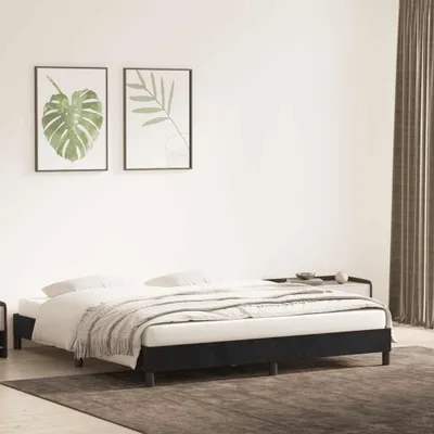 Immagine prodotto di vidaXL Struttura letto senza materasso nero 180x210 cm velluto