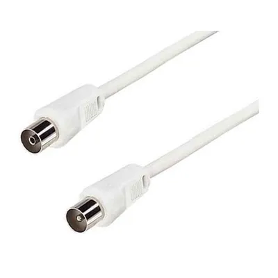 Produktbild von e+p HFT 1, 1,5 m, coax plug, coax jack, Weiß