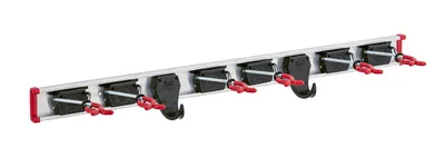 Produktbild von Gertehalter Lnge Fhrungsschiene 750 mm Haken 2 Halter 6 Aluminium