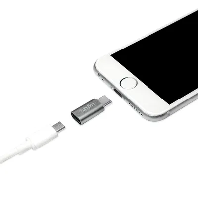 Produktbild von LogiLink USB3.1-C/Micro USB2.0, USB3.1-C, Micro USB2.0, Silber