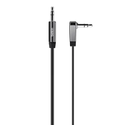 Zdjęcie produktu dla Płaski kabel audio Aux Belkin 3,5 mm 0,9 m — czarny