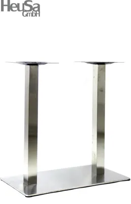 Produktbild von Tischgestell,  Tischfuß doppel, Edelstahl Gestell, rechteckiger Fuß, 72 cm - 'Frankfurt' 60*60
