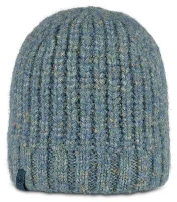 Image de Bonnet tricoté et en polaire, couleur bleu sarcelle, modèle Dalia