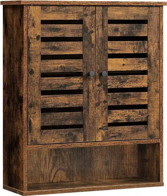 Produktbild von Braunes Holzregal 60cm Industrie