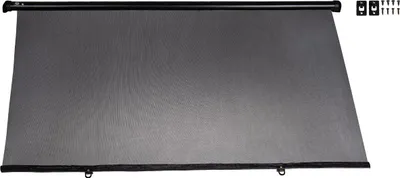 Produktbild von alca® Auto-Sonnenrollo 98 x 55cm 90 cm zum Anschrauben für Autofenster UV Schutz  Sonnenblende Einhand-Einrollfunktion Sonnenschutz Auto Lkw Babys Kinder