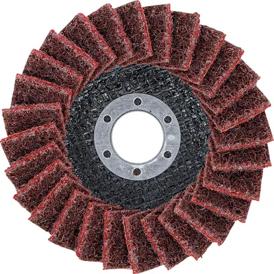 Produktbild von BGS 74473 Fächer-Schleif-Scheibe Vlies Ø115mm K120  Körnung 120