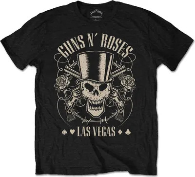 Produktbild von Guns N' Roses Top Hat, Skull & Pistols Las Vegas Black L T-Shirt