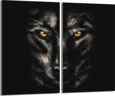 Obrázok produktu pre Kryt varnej dosky 2 kusy 30x52 Sklenený keramický kryt varnej dosky, Wolf Black