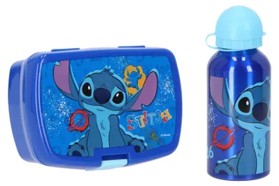 Zdjęcie produktu dla Lilo & Stitch lunch box i butelka - metalowy zestaw dla dzieci
