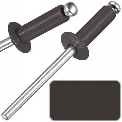 Obrázek produktu pro 100x Nýtovací nýty 4x10 mm - Barva RAL 8019 Šedohnědá