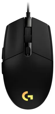 Productafbeelding van Gamingmuis G102 LIGHTSYNC, muis voor rechtshandigen, optische sensor, 6 knoppen, bedraad, USB, zwart