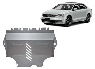 Obrázok produktu pre Hliníkový kryt spodnej časti vozidla chrániaci motor a prevodovku pre Volkswagen Jetta – modely z rokov 2011 až 2026