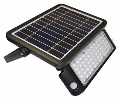 Immagine prodotto di V-TAC VT-787-10 faro led 10W slim autoalimentato nero con pannello solare e sensore pir bianco naturale 4000K - sku 9869