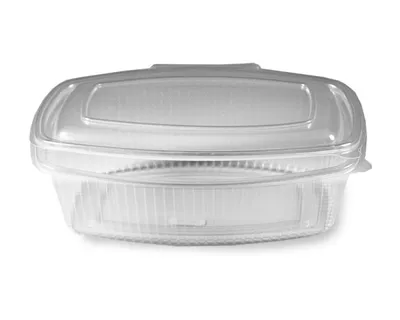 Produktbild von 25x Feinkostbecher klar mit angehängtem Deckel 1500 ml PP