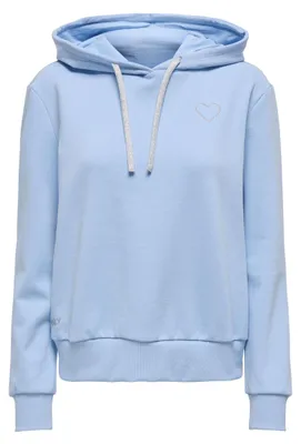Productafbeelding van Onlnoli longsleeve hoodie met hartopdruk