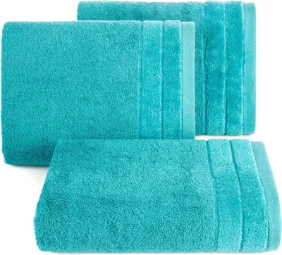 Zdjęcie produktu dla Eurofirany 477016, 70 x 140 cm, Bawełna, Wiskoza, Turkusowy, 1 szt.