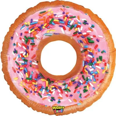 Produktbild von Folienballon - Bunter Donut, 76cm, Grabo