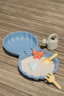 Zdjęcie produktu dla Piaskownica Smoby dwustronna dla Dzieci Muszelka 35x35x9cm + Akcesoria 1 szt