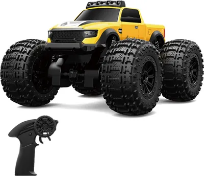 Obrázek produktu pro Obojživelné auto na dálkové ovládání, 4WD terénní auto 2,4 GHz se světlomety, vodotěsný 360° otočný kaskadérský vůz jako dárek pro děti, dívky a chlapce, terénní hračka do vody na pláž a do bazénu
