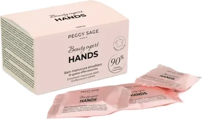 Zdjęcie produktu dla Peggy Sage Zmiękczające tabletki do kąpieli przed manicure, 10 sztuk